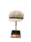 BRANGIO HEADPIECE LIGHT IVORY HAT W/BELT