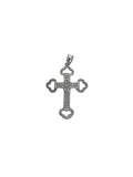 STERLING SILVER  CROSS FLUER DE LIS STYLE