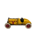 YELLO VINTAGE CAST IRON TOY RACER CAR