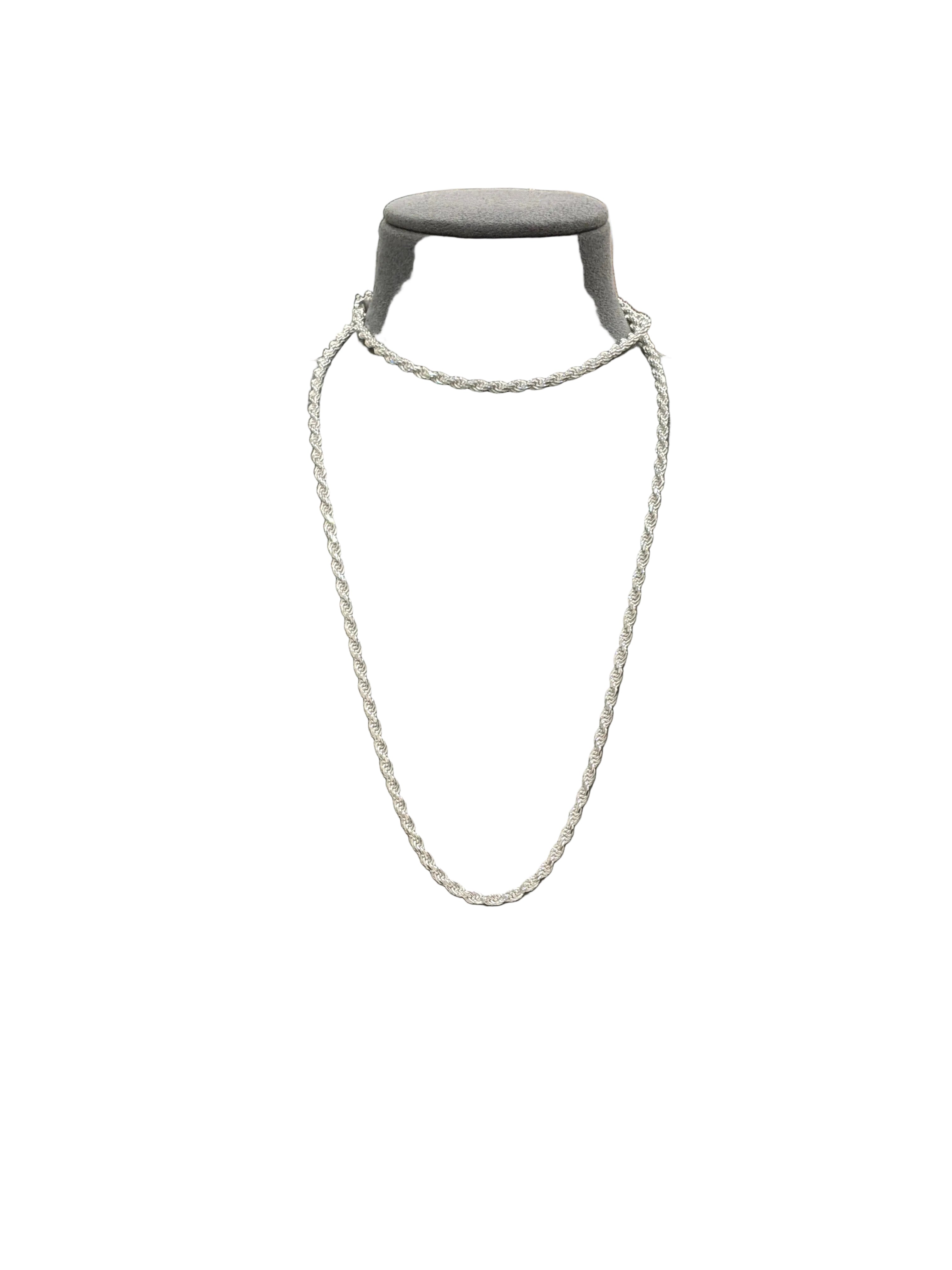 20" STERLING SILVER ROPE CHAIN "925" PURITY