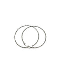 STERLING SILVER SIMON ALCANTARA HOOP EARRINGS 60MM