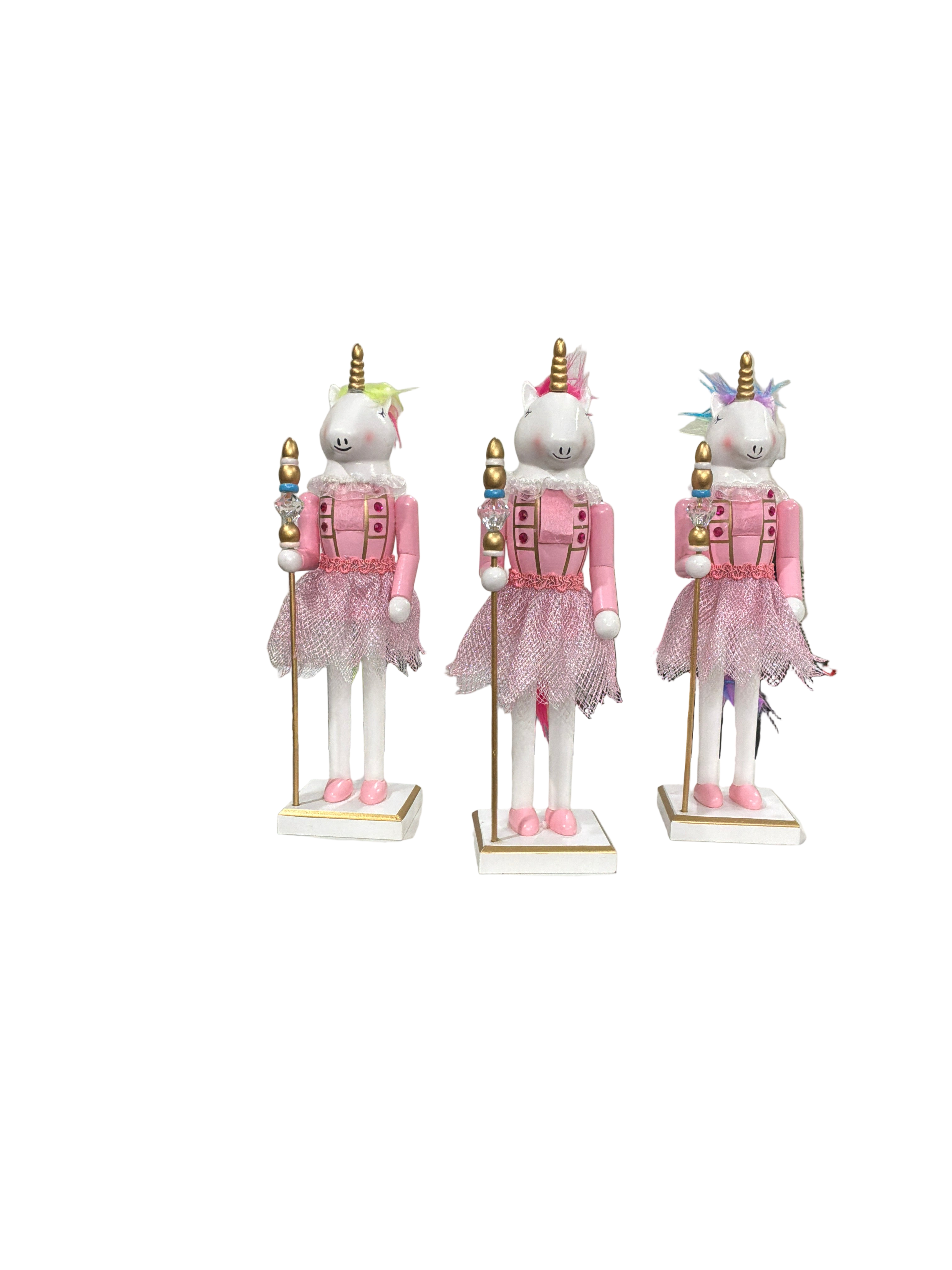 PINK FAIRY CHRISTMAS PONY W/STAFF