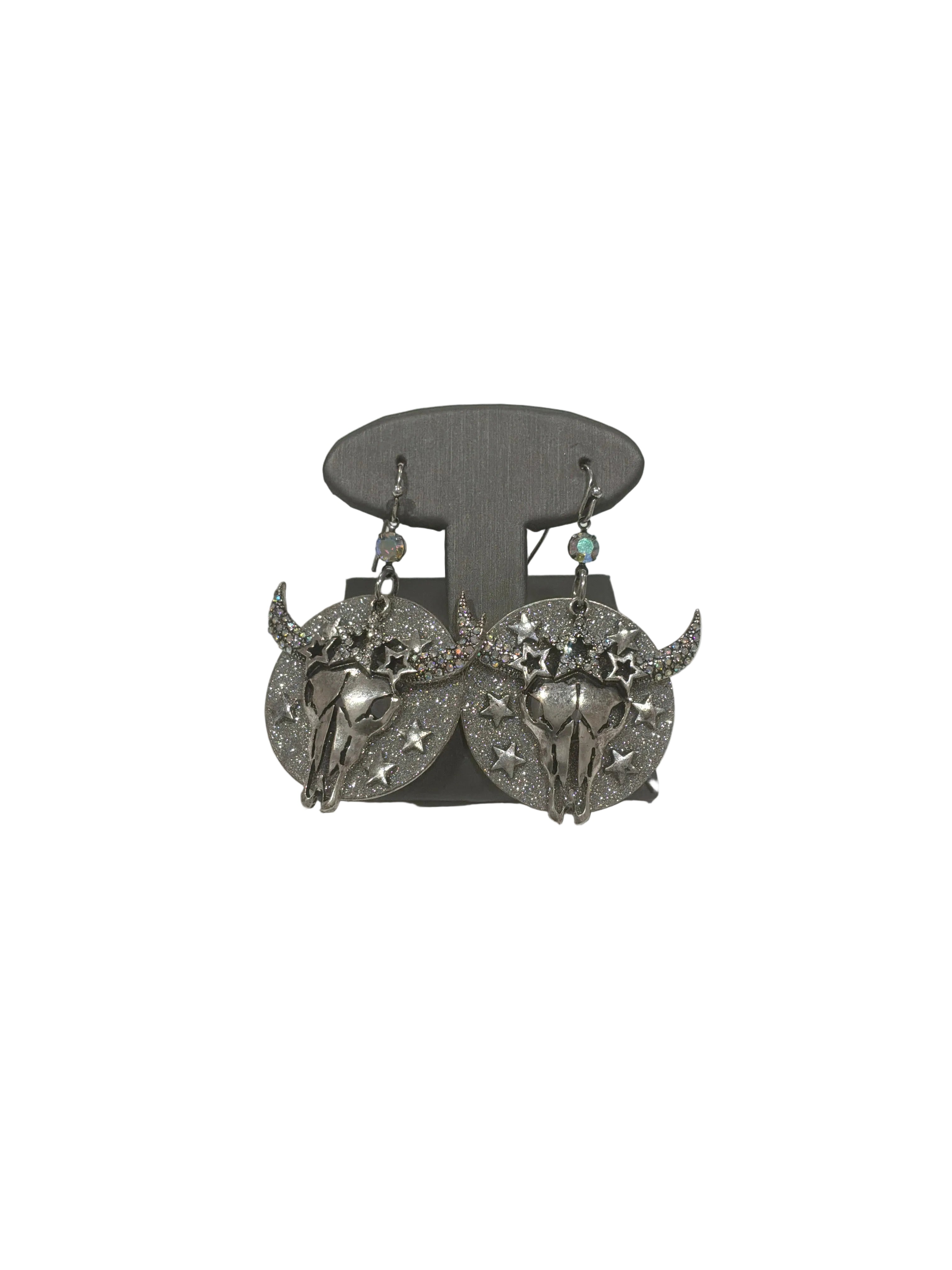 PH STARRED LONGHORN DANGGLE EARRINGS
