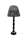 FRENCH TOILE PATTER BLACK & WHITE LAMP