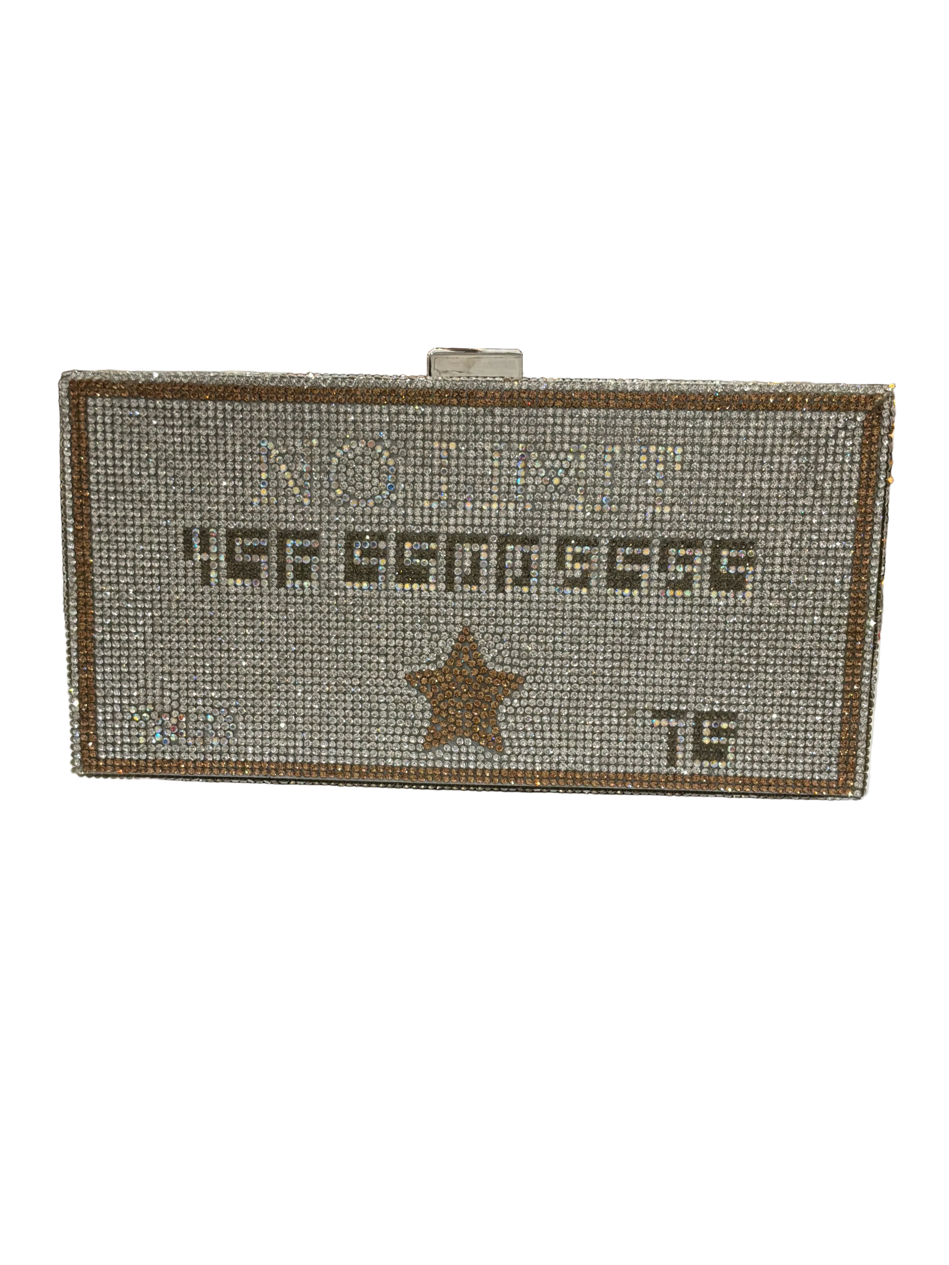 NTT SQ BLING SILVER GOLD CB PURSE