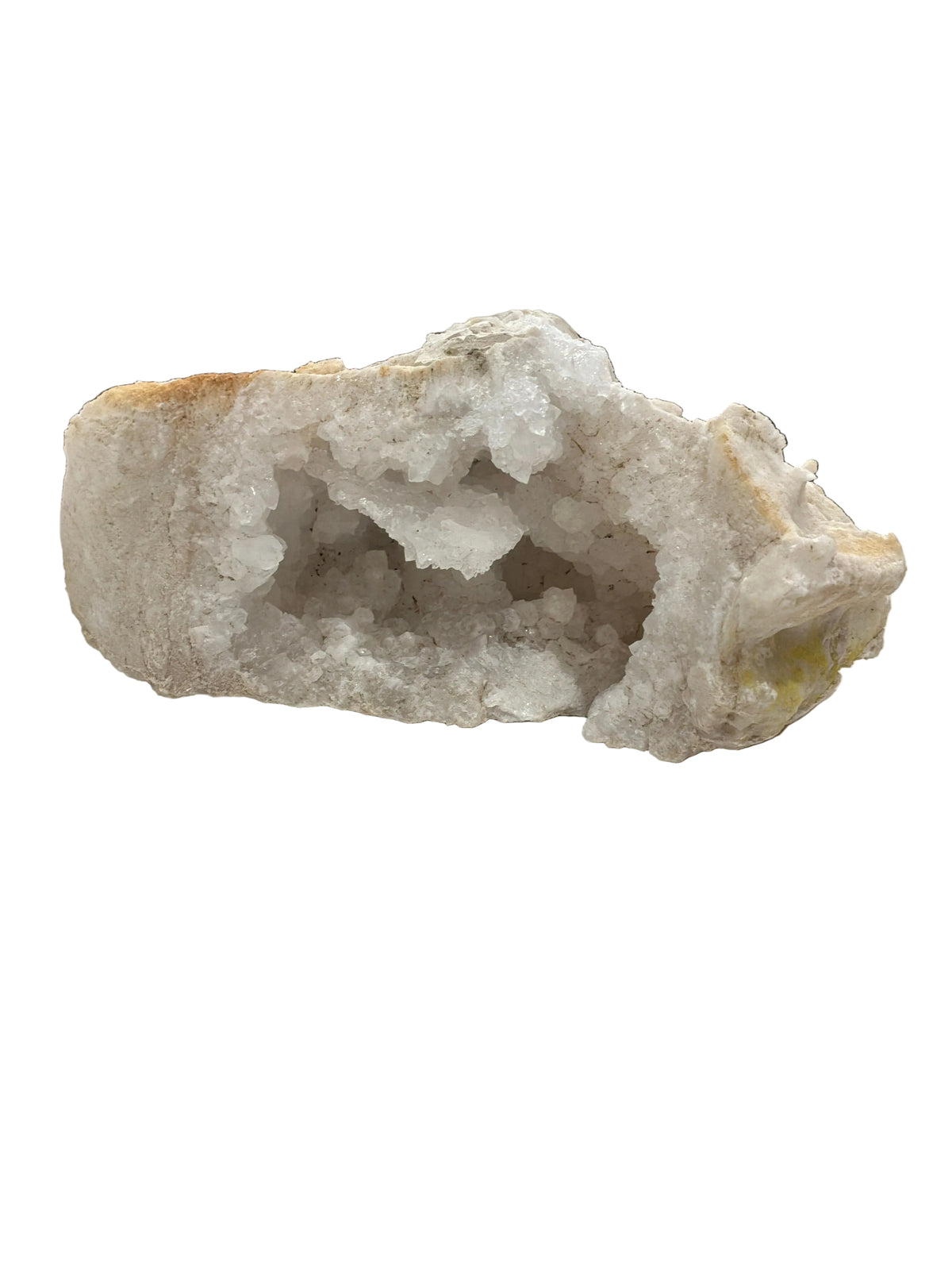 WHITE QUARTZ GEODE CRYSTAL
