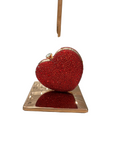 NTT RED SM HEART W/STONES CRYSTAL DIAMOND BROCHE
