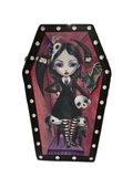 COFFIN GIRL WALLET WRISTLET IN VINYL