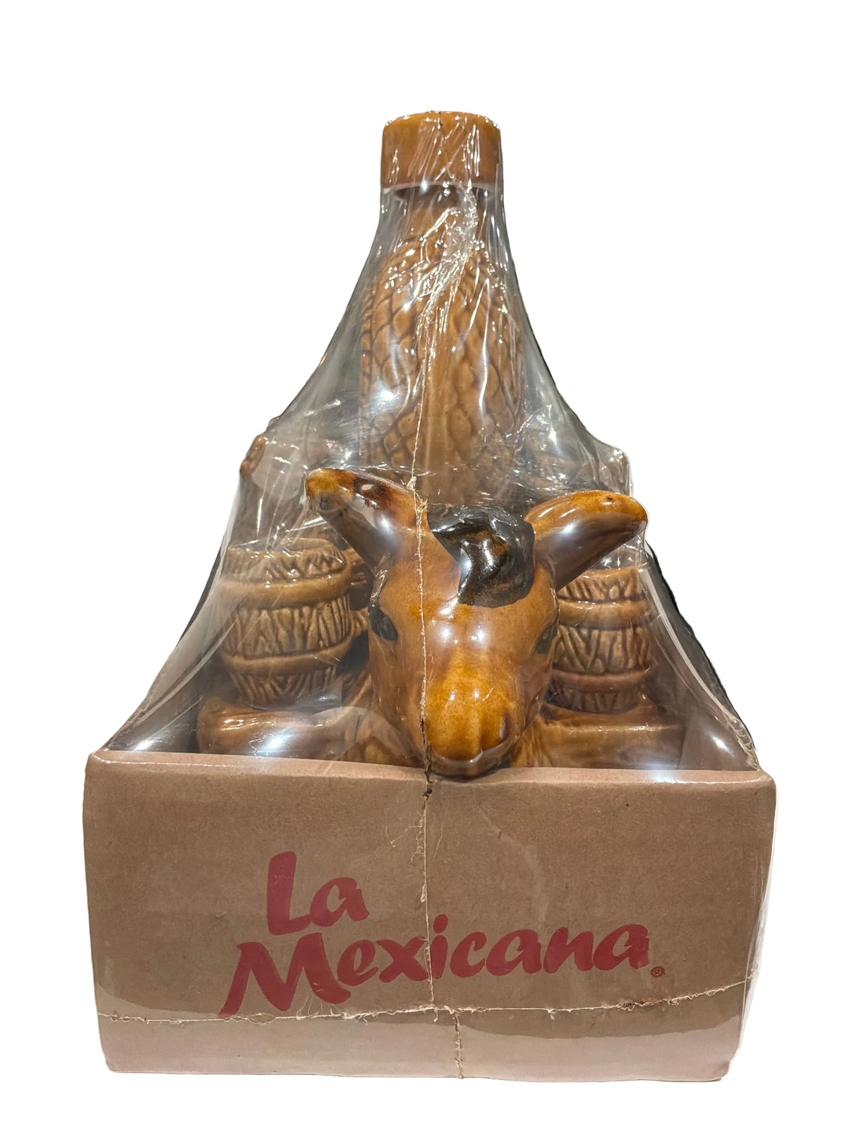 VINTAGE CERAMIC DONKEY WITH CART TEQUILA