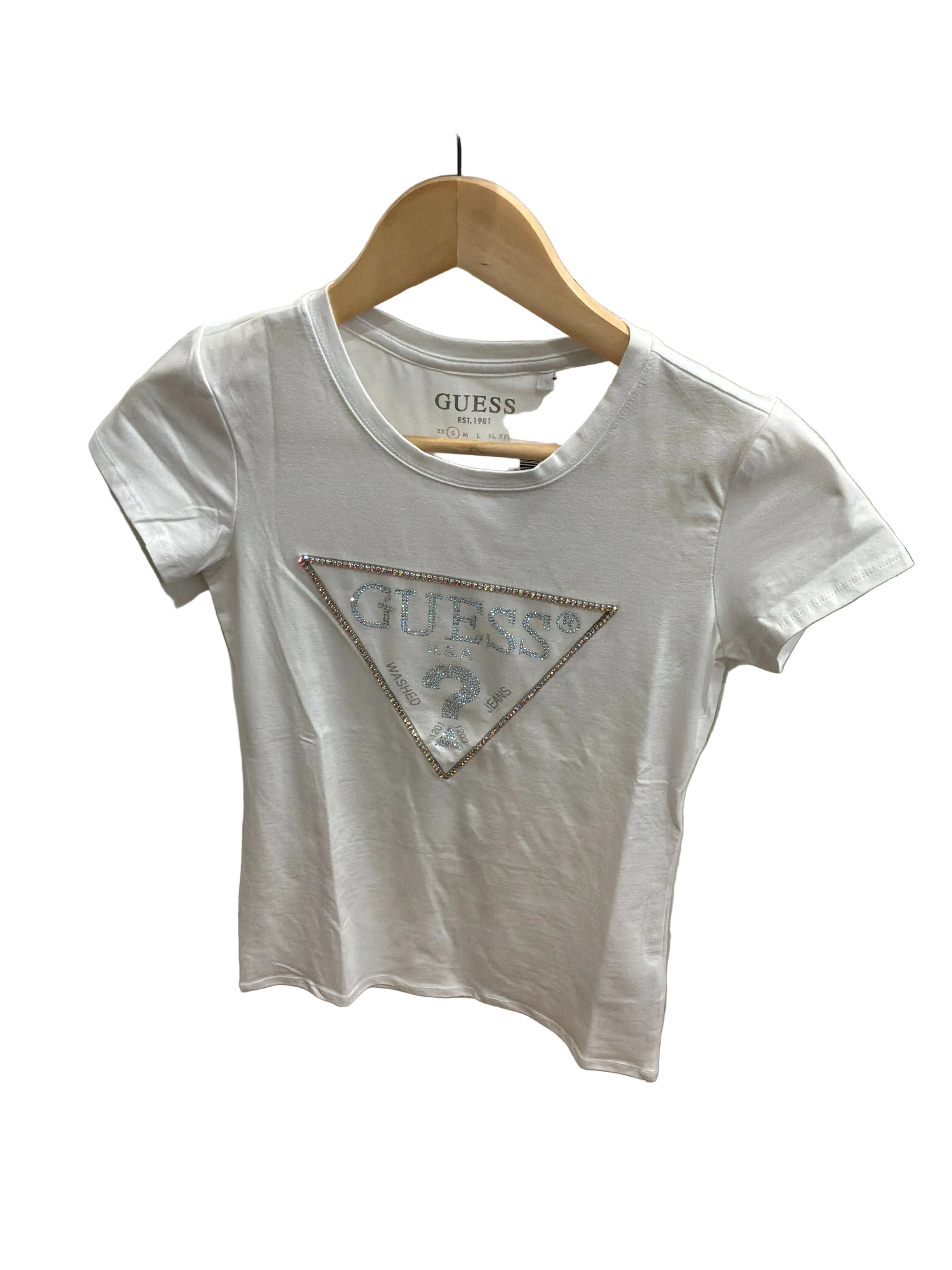 GUESS WH- SM T-SHIRT TRI-EMBELELLISHED