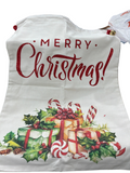 X-MAS DRAWSTRING GIFT BAG W/BELLS