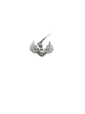 STERLING SILVER  WINGED HEART CHARM