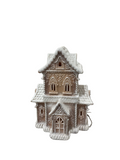 GINGERBREAD FROSTED LITEUP HOUSE