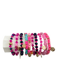 KIDS'S BRACELET (1)THICK ROW BEADS - ASSORTED