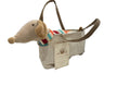 COTTON REMOVABLE DACHSHUND IN DOG CARRIER