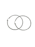 STERLING SILVER SIMON ALCANTARA HOOP EARRINGS 55MM