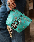TURQUOISE MAMA TRIED GUITAR POUCH
