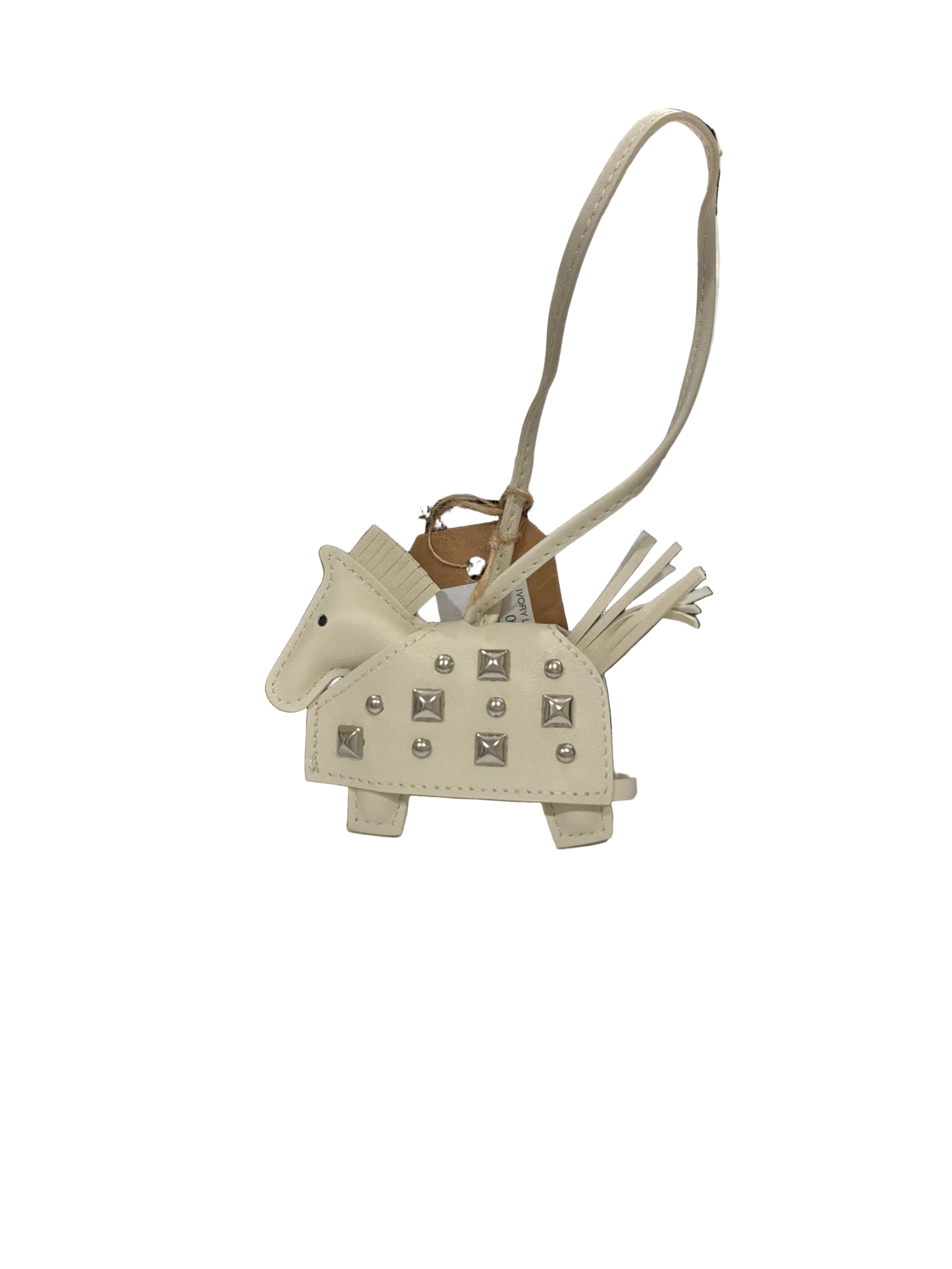 IVORY LEATHER PEGASUS /HORSE