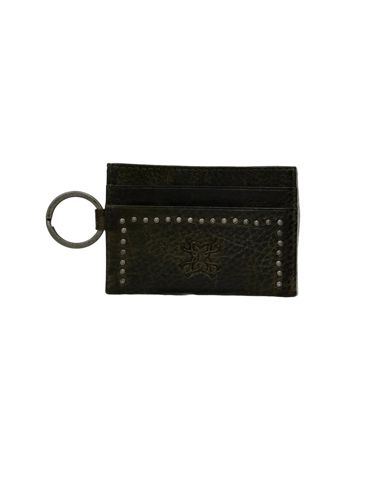 ZIDANA STEELHOOF STUDDED VEG TANNED LEATHER WALLET