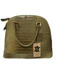 BRANGIO- GREEN CROCK GENUINE LEATHER