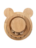 WOODEN ROLLING BALL & TRACK CAT GAME