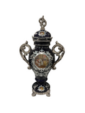 VASE BL/CHROME W/ LADIENS MAID