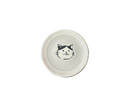 CERAMIC CAT FACE SAUCER FLUTED ALL BEIGE