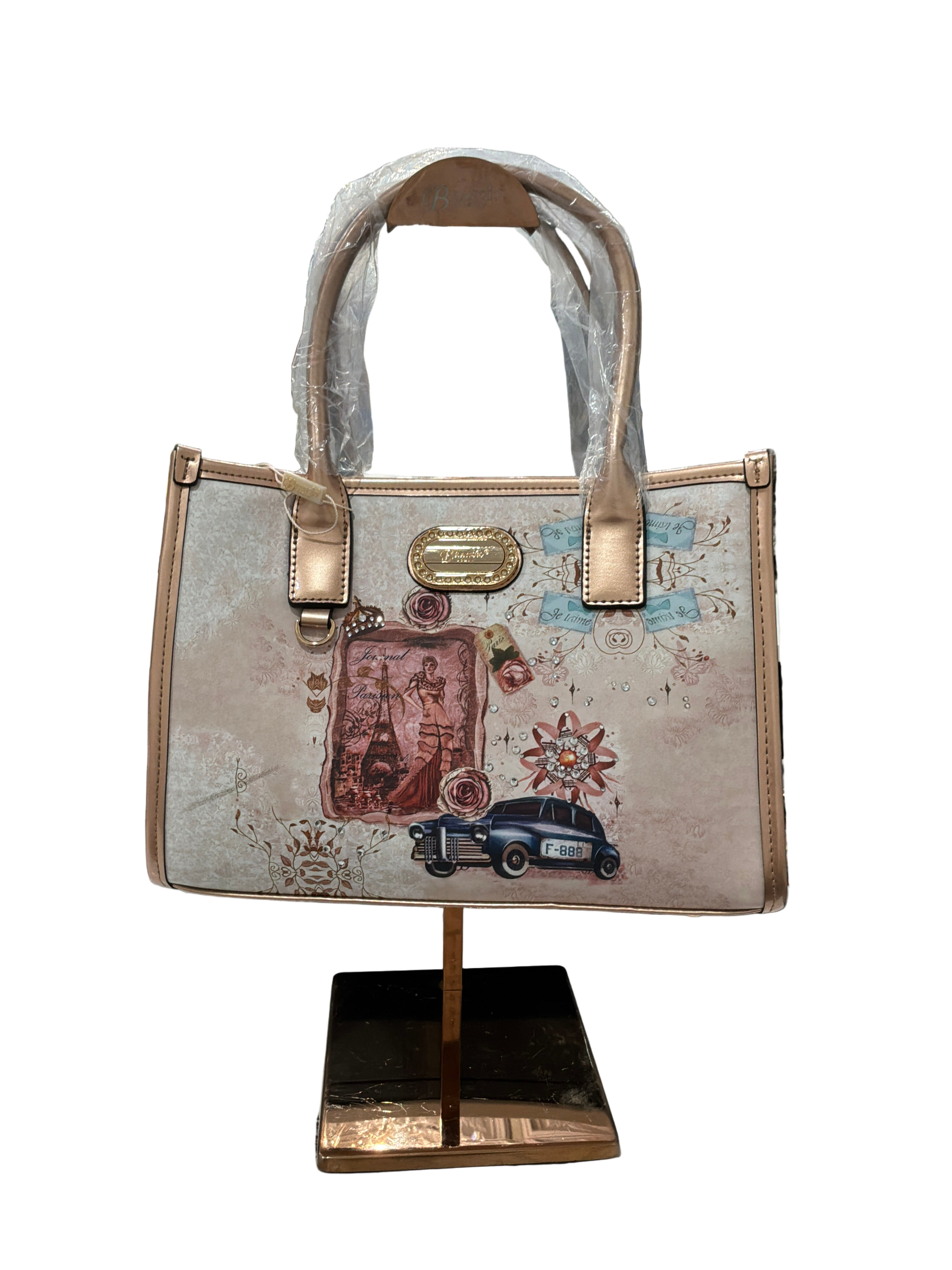 BRANGIO HANDBAG QUEEN AROSA VEGAN GOLD