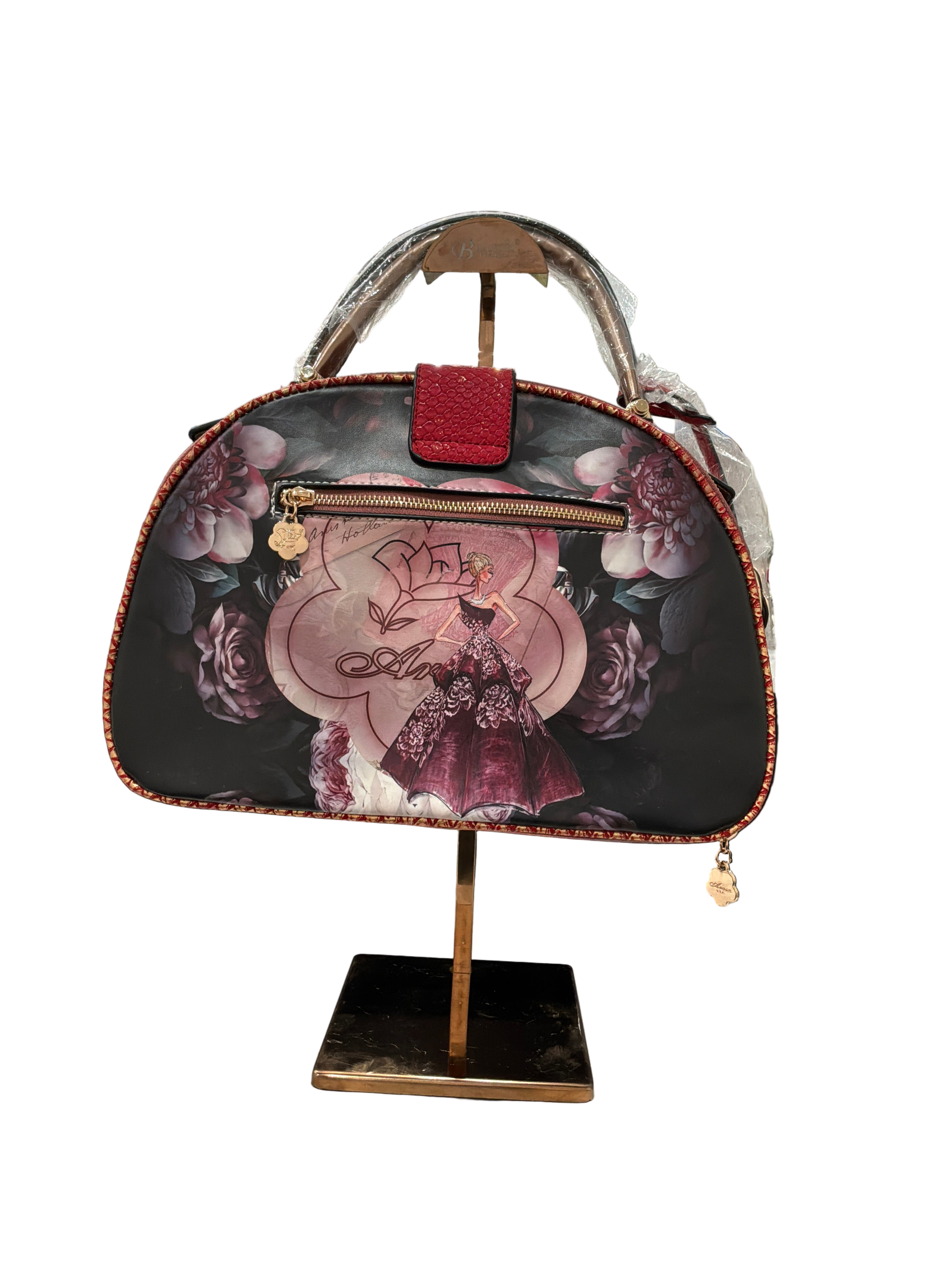 BRANGIO HANDBAG QUEEN AROSA BURGANDY