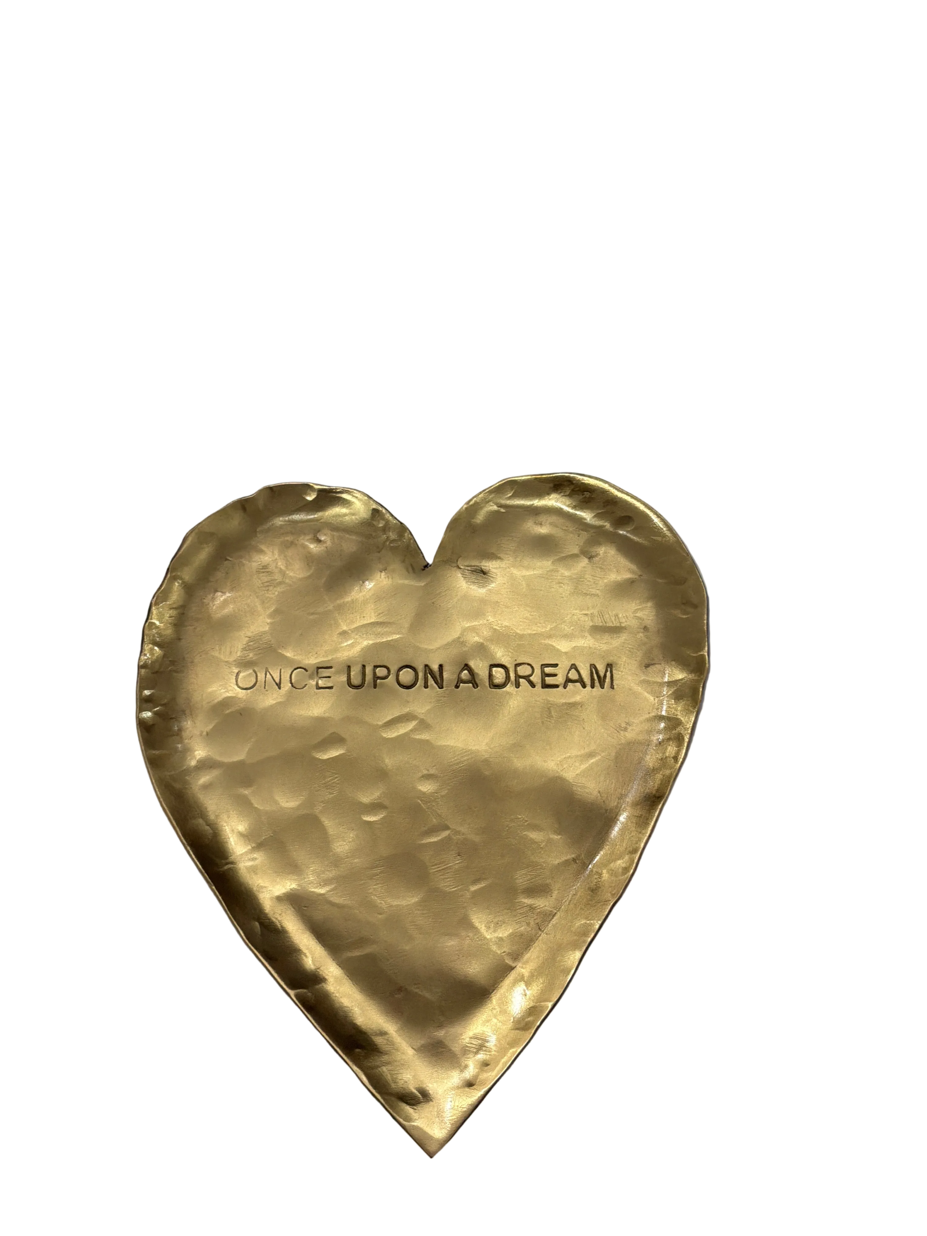BRASS HEART DISH IN BAG