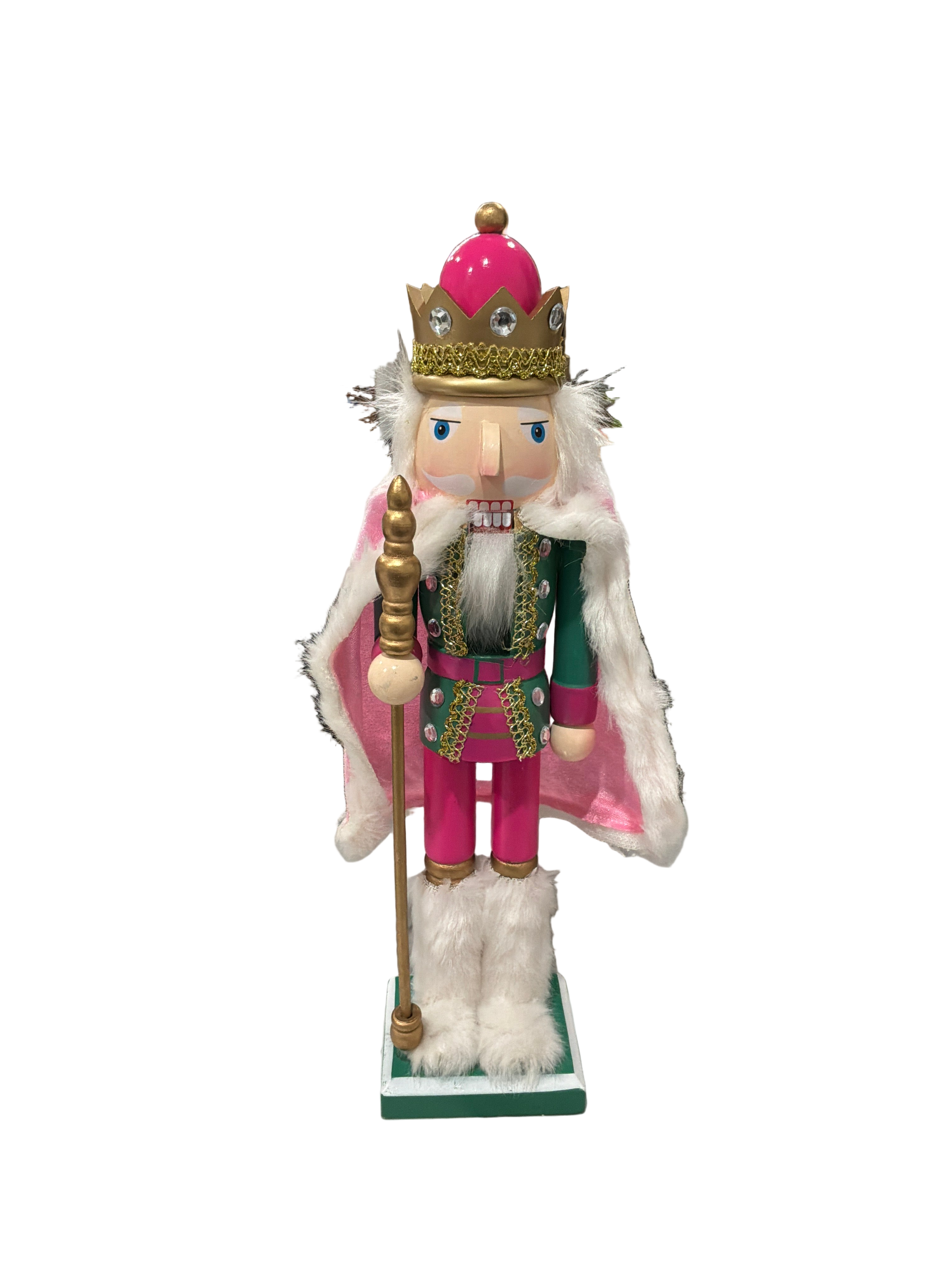 PINK NUTCRACKER W/CAPE CHRISTMAS