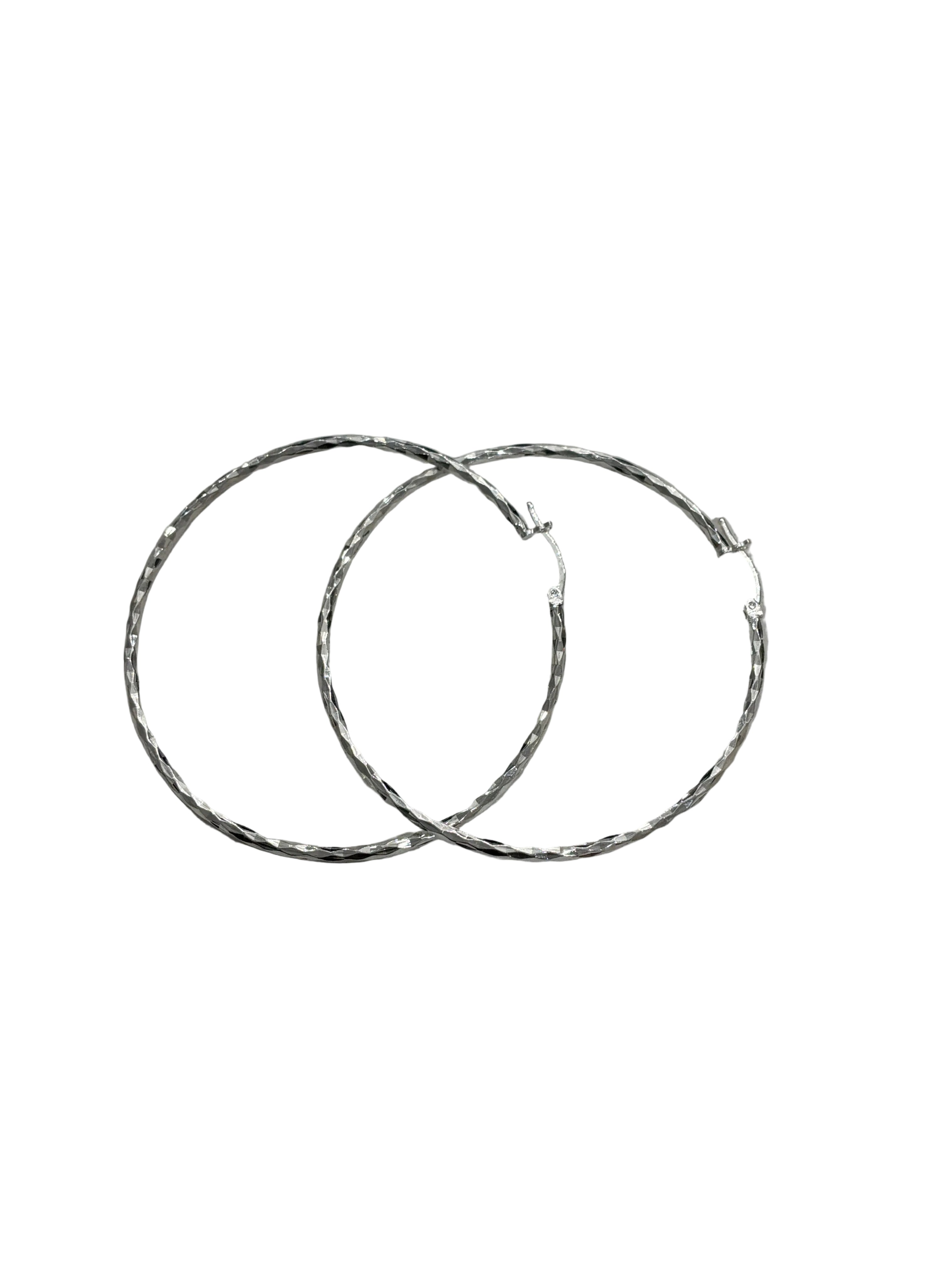 STERLING SILVER ARRACADA DIAMANTADA EARRINGS