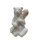 BEAR HONEY POT WITH HONEY DIPPER