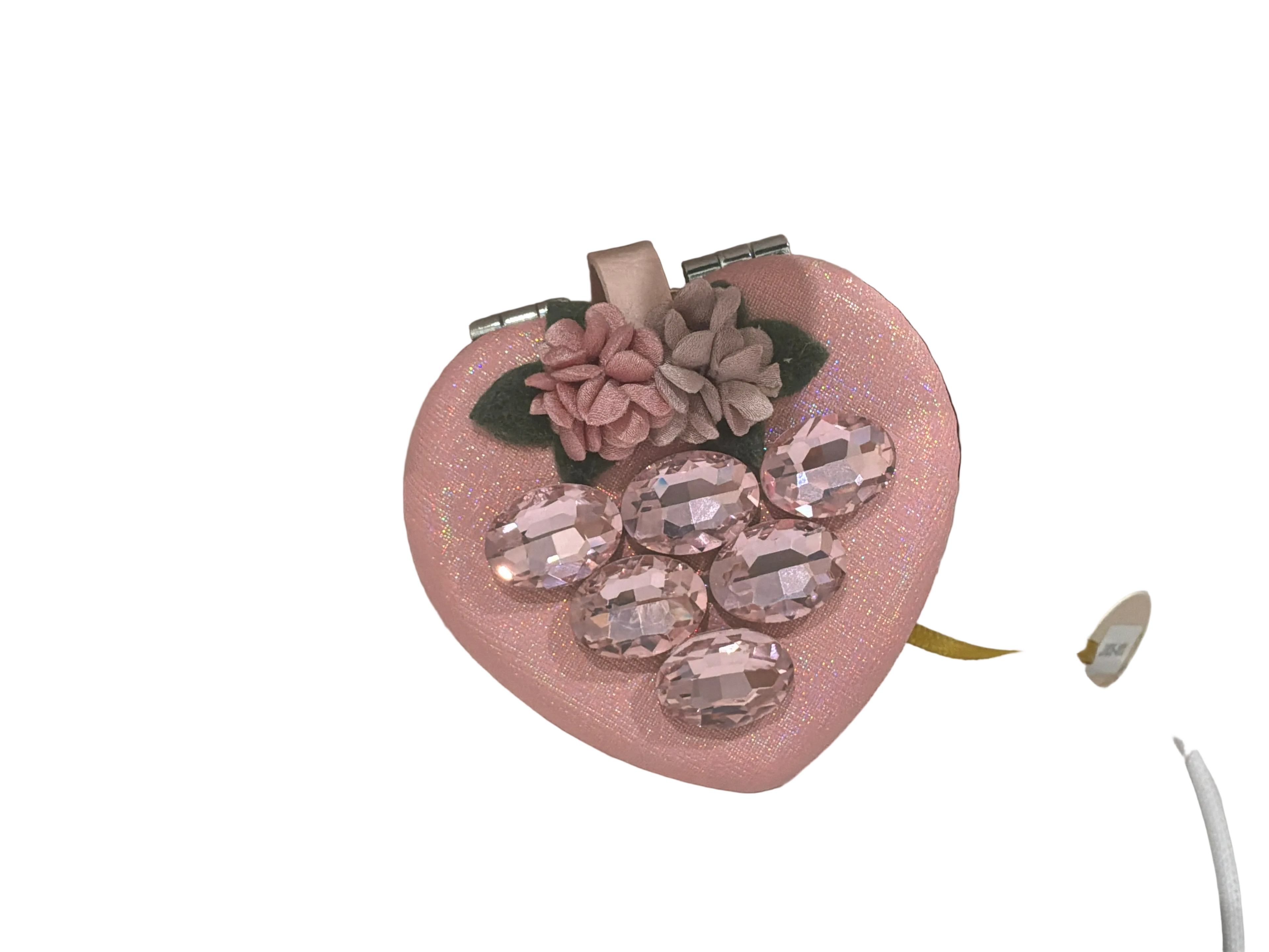 BRANGIO ELEGANT HEART MAKEUP MIRROR KEYCHAIN CASE