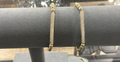 SCHANDRA STRECH BEAD GOLD W/DIAMOND BAR