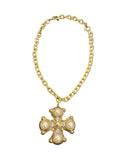 THE JOSEPHINE CROSS PEARL NECKLACE