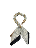 BEIGE/BLACK/COCO BRAID PURSE SCARF