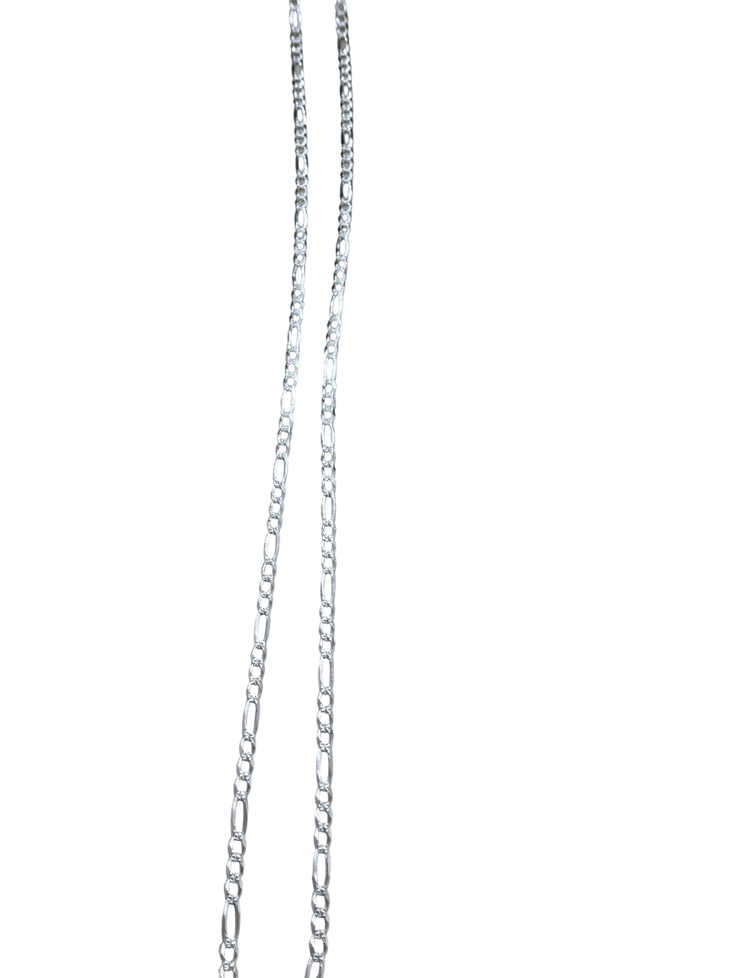 STERLING SILVER FIGARO LINK (PETITE) NECKLACE