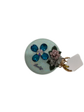 BRANGIO LUCKY BLUE MIRROR KEYCHAIN PURSE CHARM