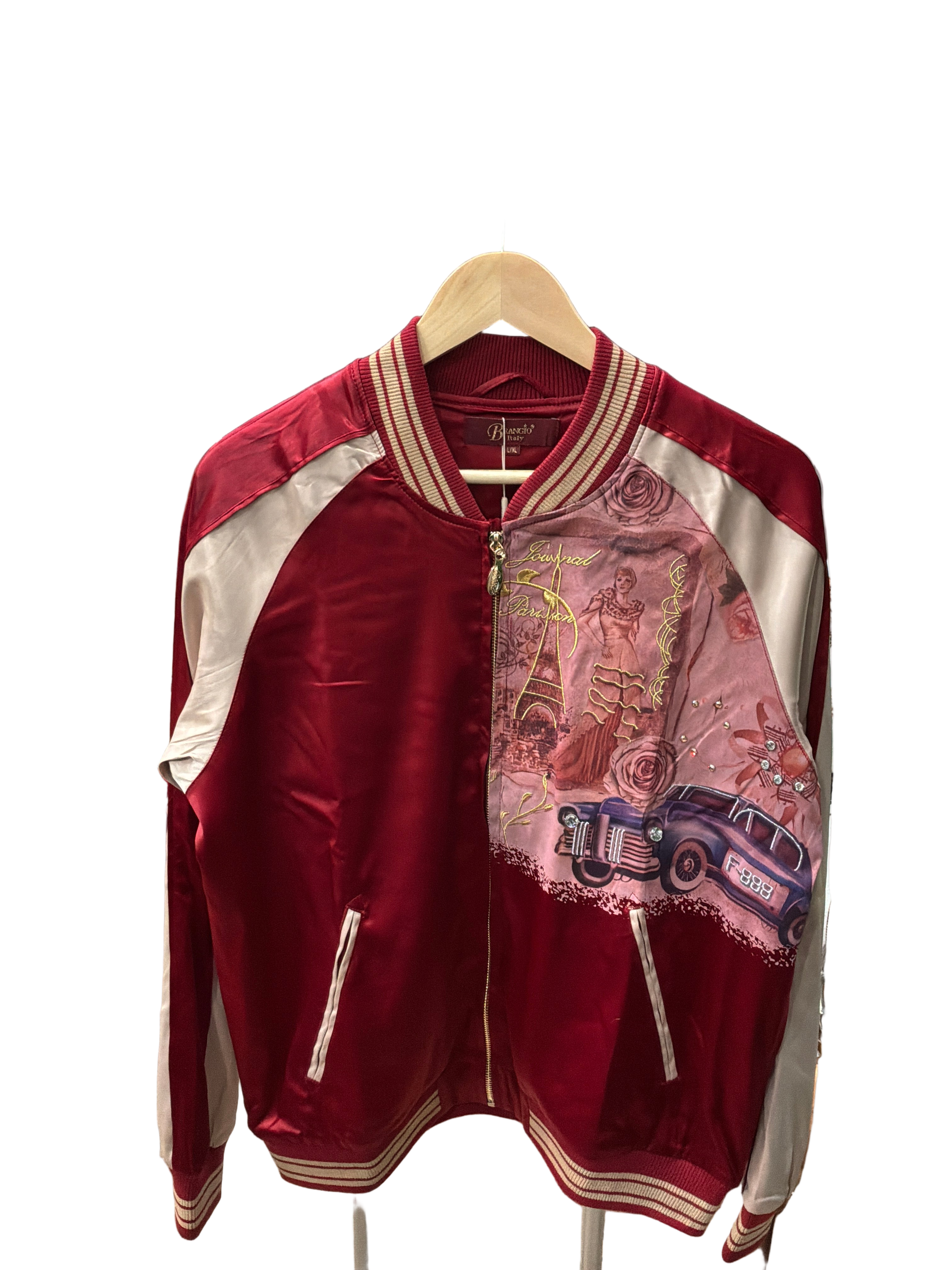BRANGIO ITALY LUXE PARISIAN BOMBER JACKET