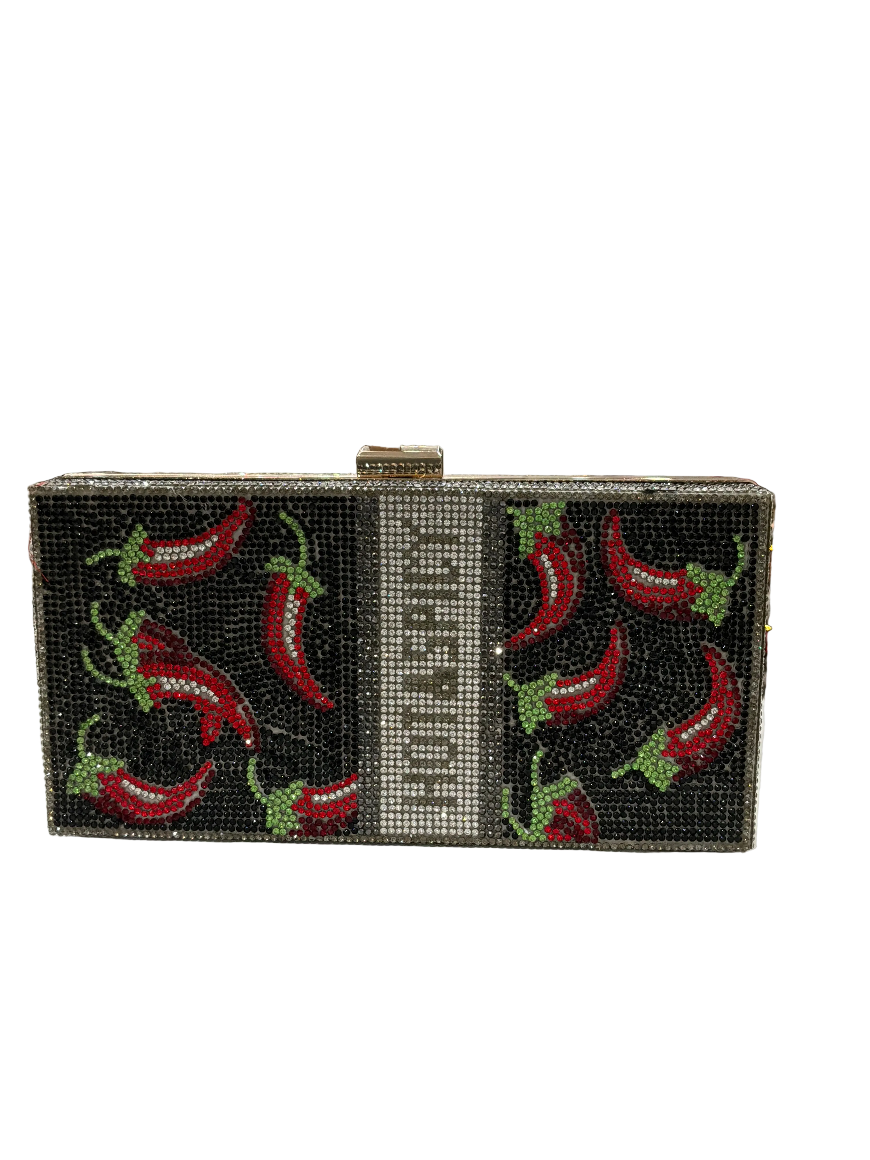 NTT SQ  HOT & SPICY PEPPERS W/BLING CB PURSE