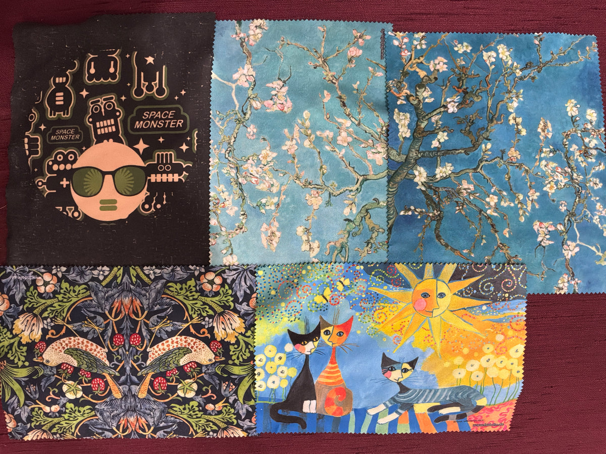 COLORFUL MICROFIBER GLASSES CLEANING CLOTH