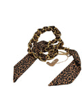 LONG LEOPARD PURSE STRAP KEYCHAIN