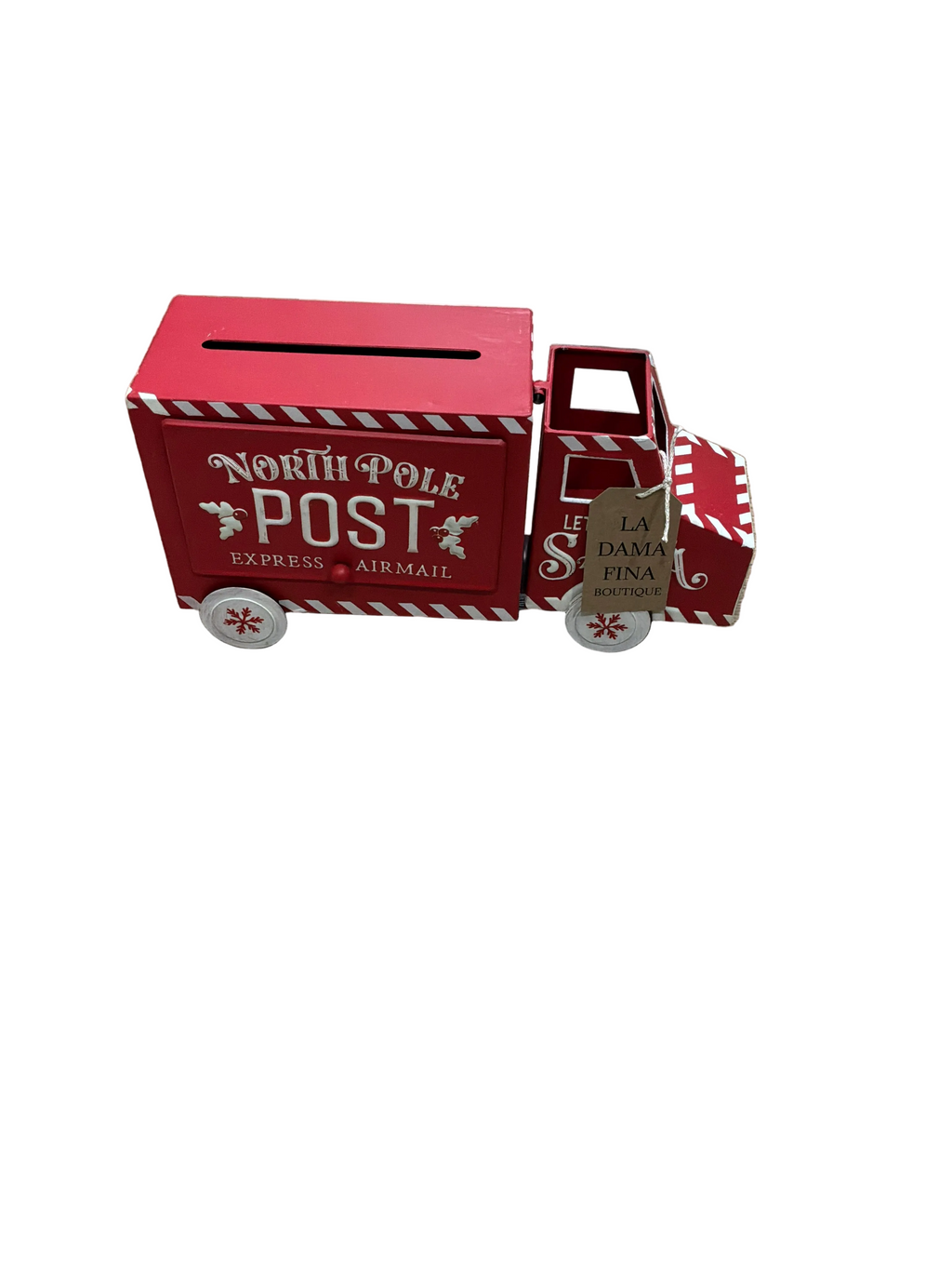 RED North Pole Post Truck