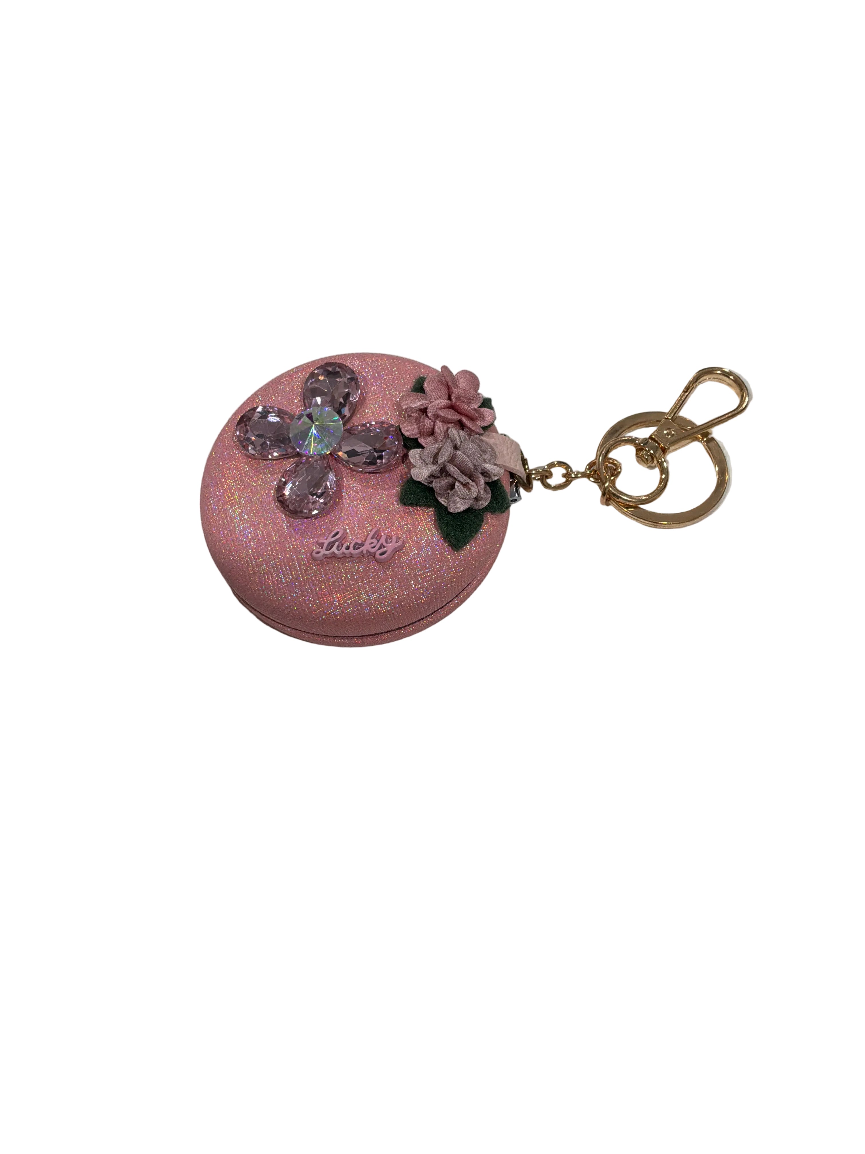BRANGIO CIRCULAR MIRROR COMPACT DARK PINK