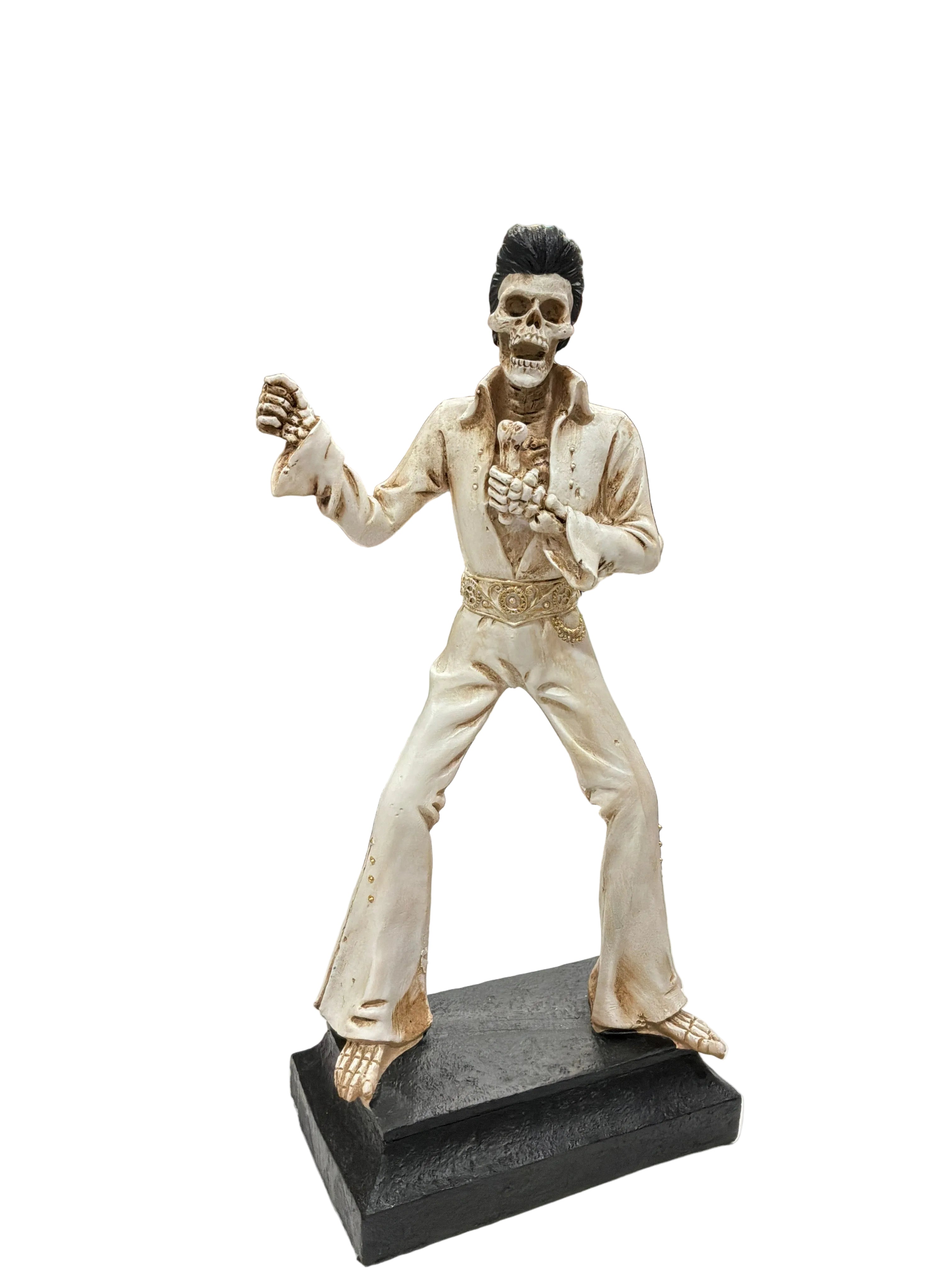ELVIS PRESLEY SKELETON FIGURINE