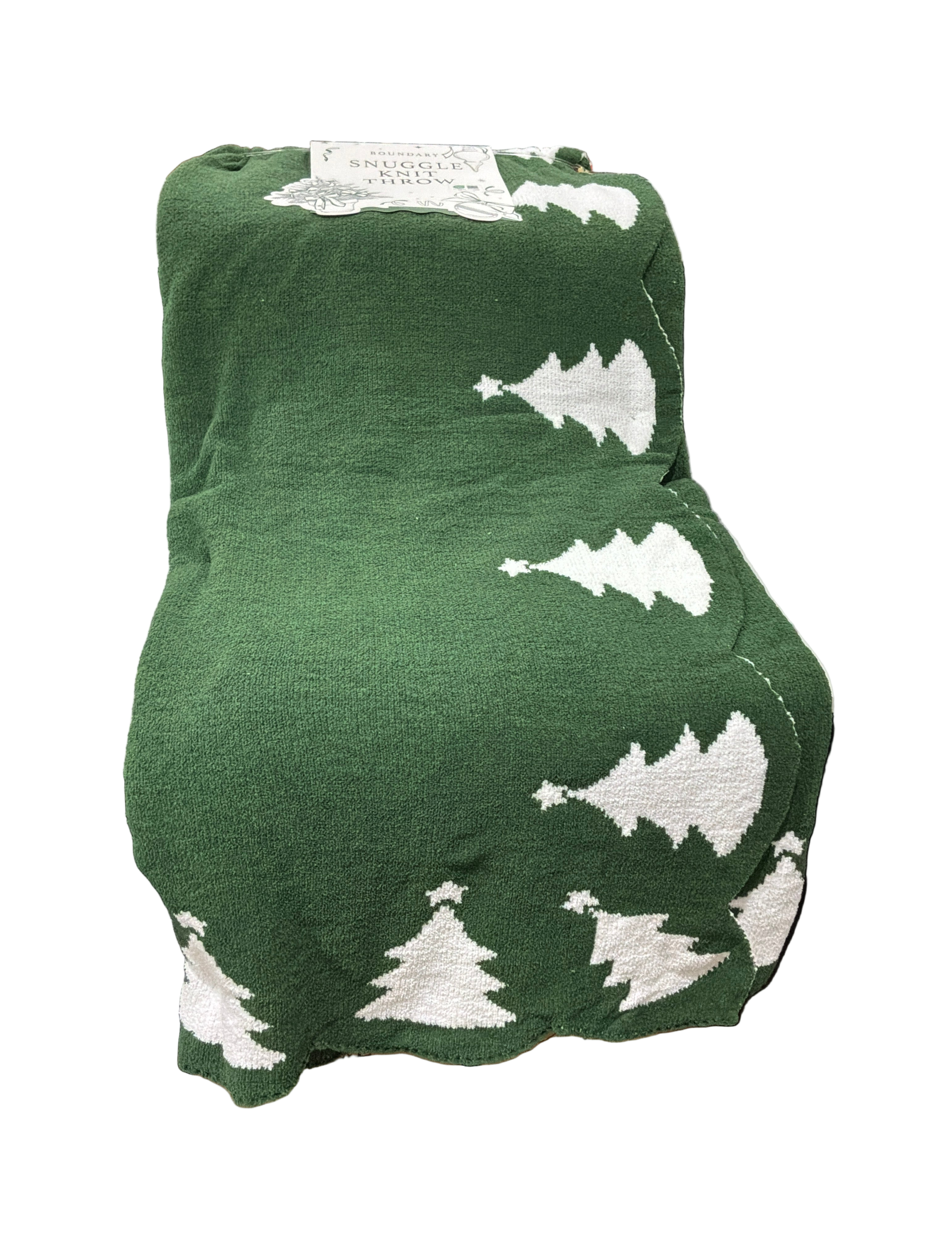 BLANKET/THROW BOUNDARY GREEN/X-MAS