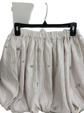 SMALL SHORT FLARE MINI SKIRT PASTEL PARCHMEN