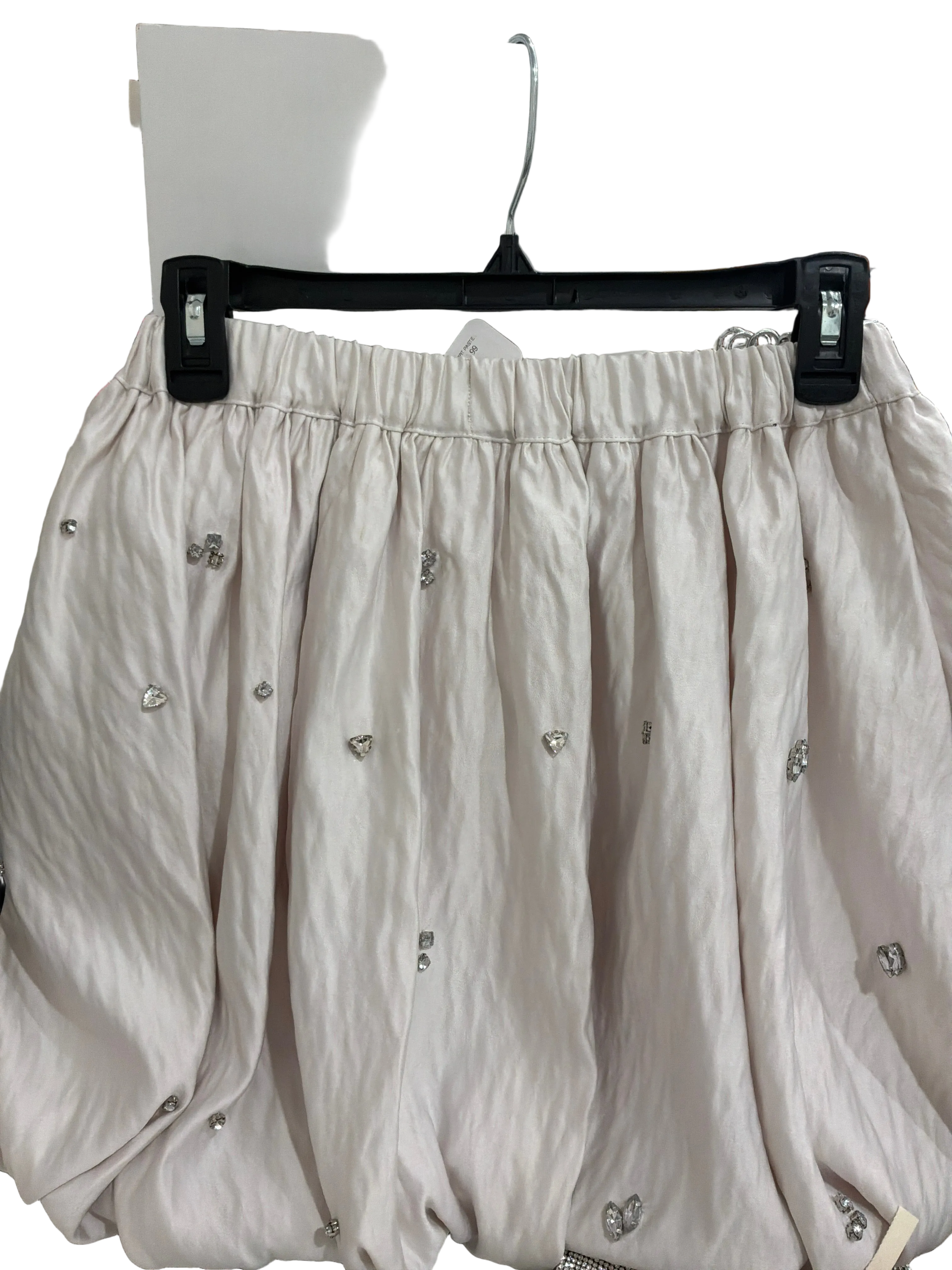 SMALL SHORT FLARE MINI SKIRT PASTEL PARCHMEN