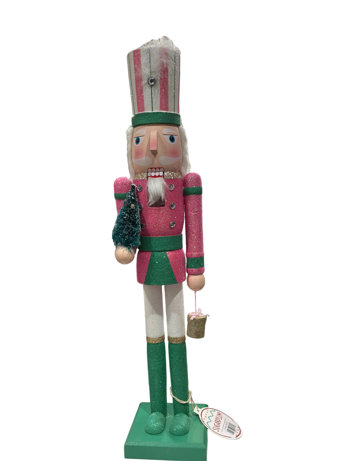 HOLIDAY TIME WOODEN CHRISTMAS NUTCRACKER